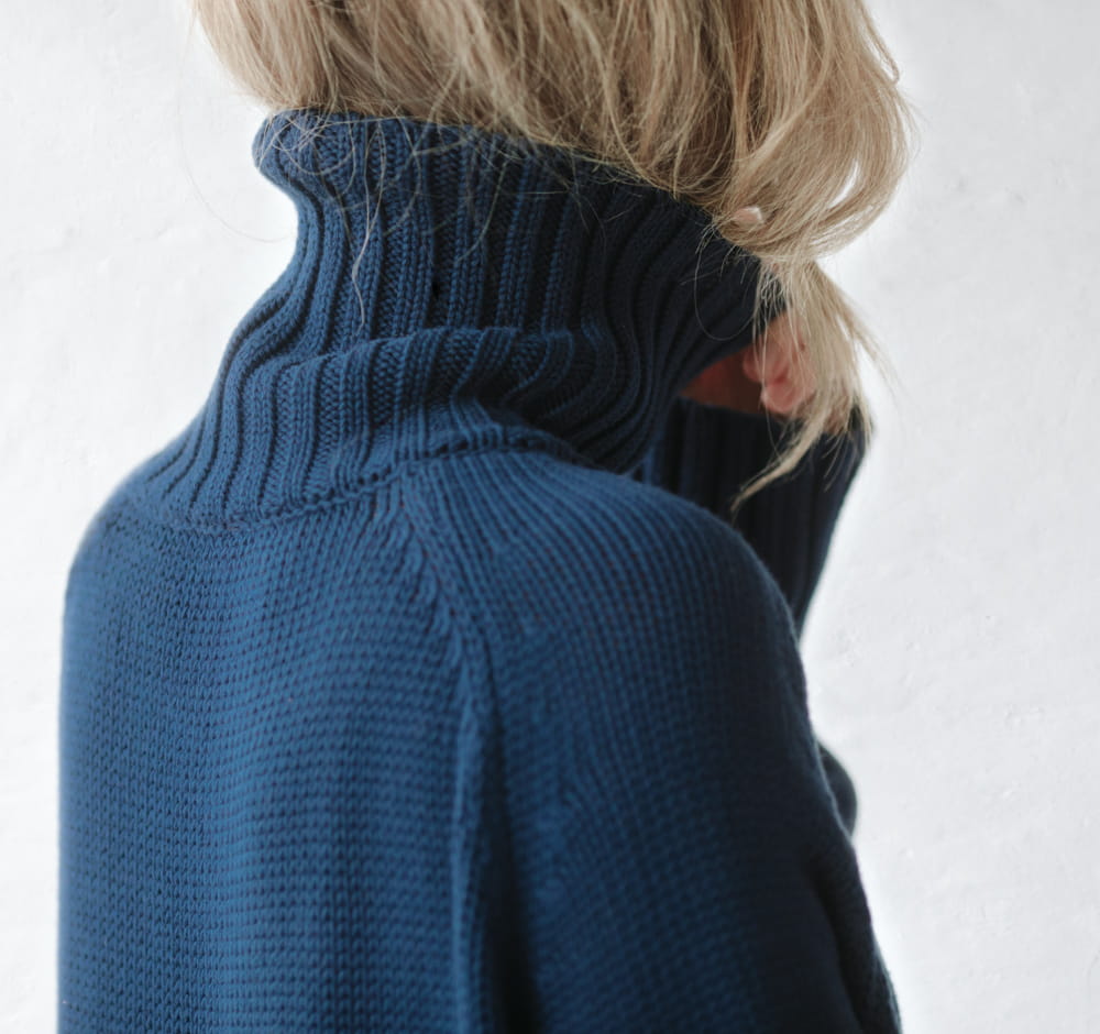 Turtleneck Sweater | Navy
