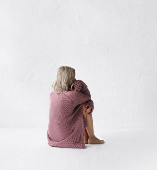 Turtleneck Sweater | Mauve