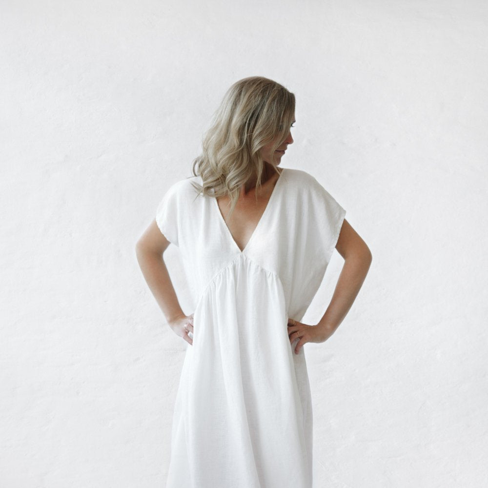 Fig Linen Dress | Ivory