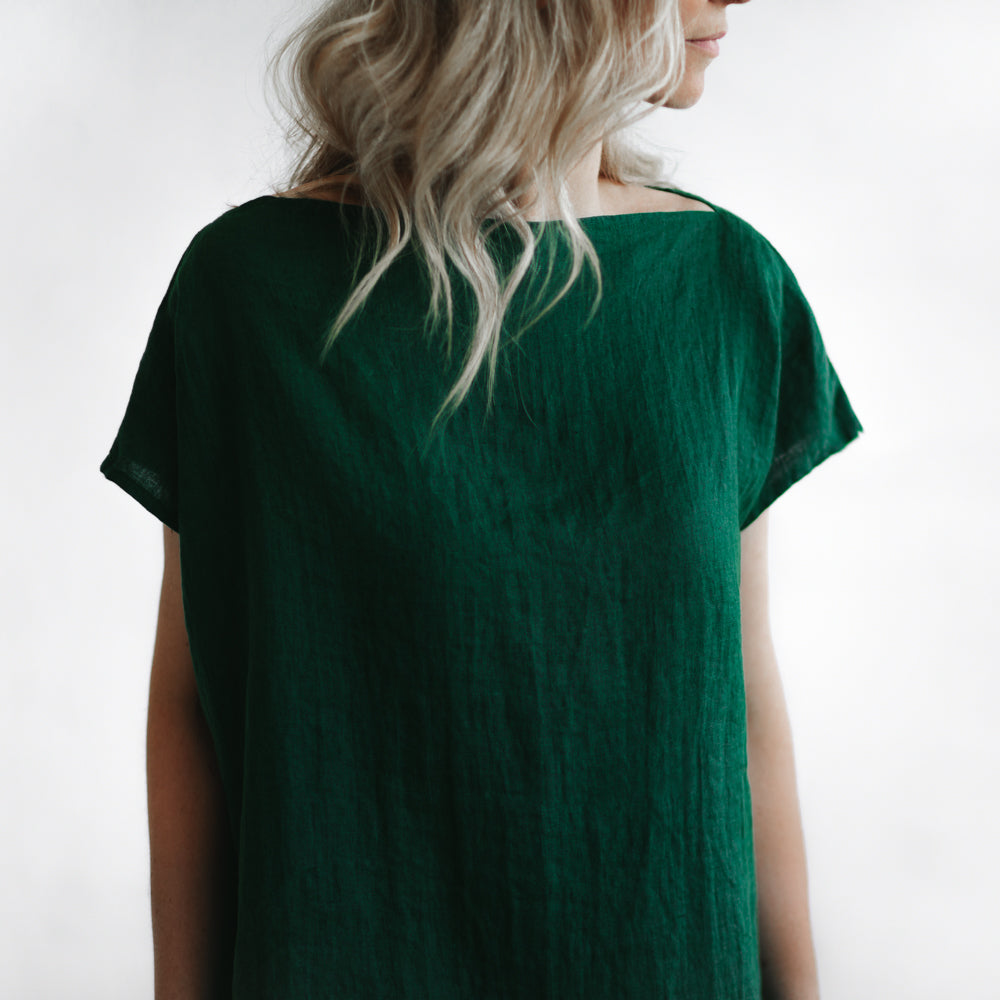 Linen Top | Green