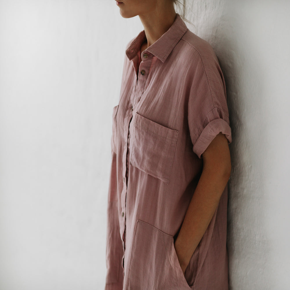 Linen tunic | Dusky Pink