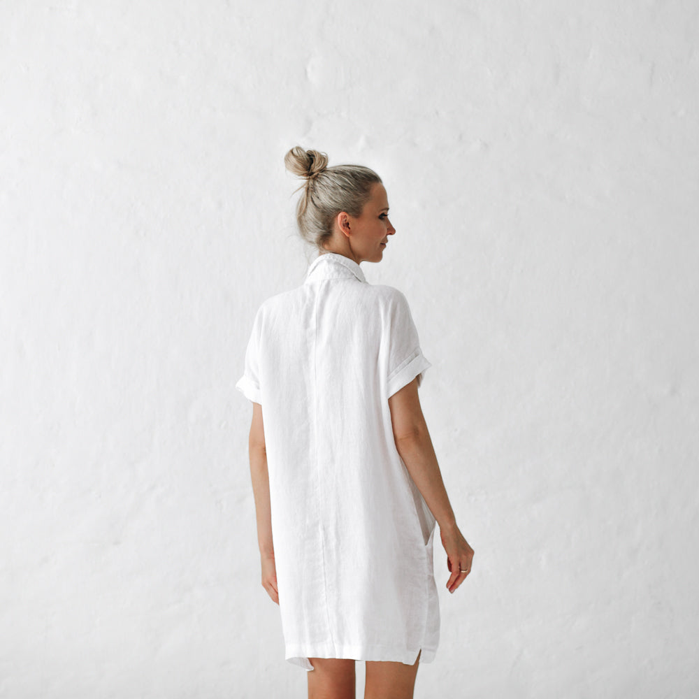 linen tunic white