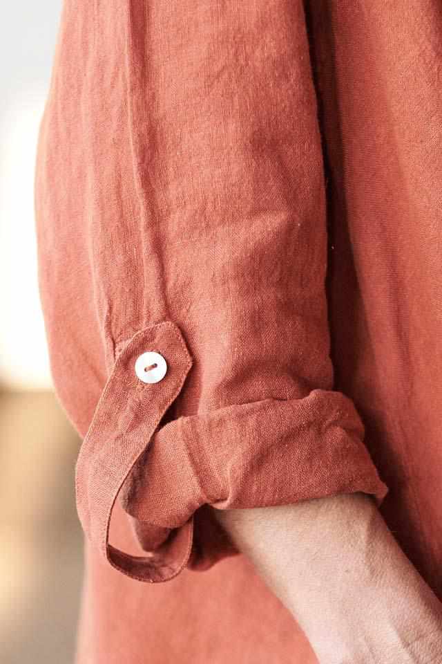 The Linen Coat | Tobacco