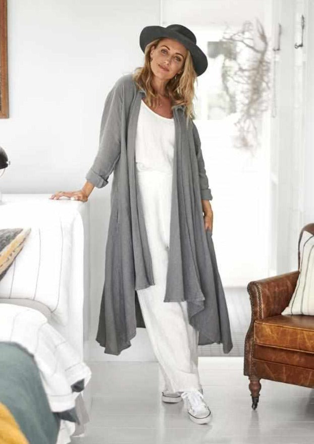 The Linen Coat | Slate