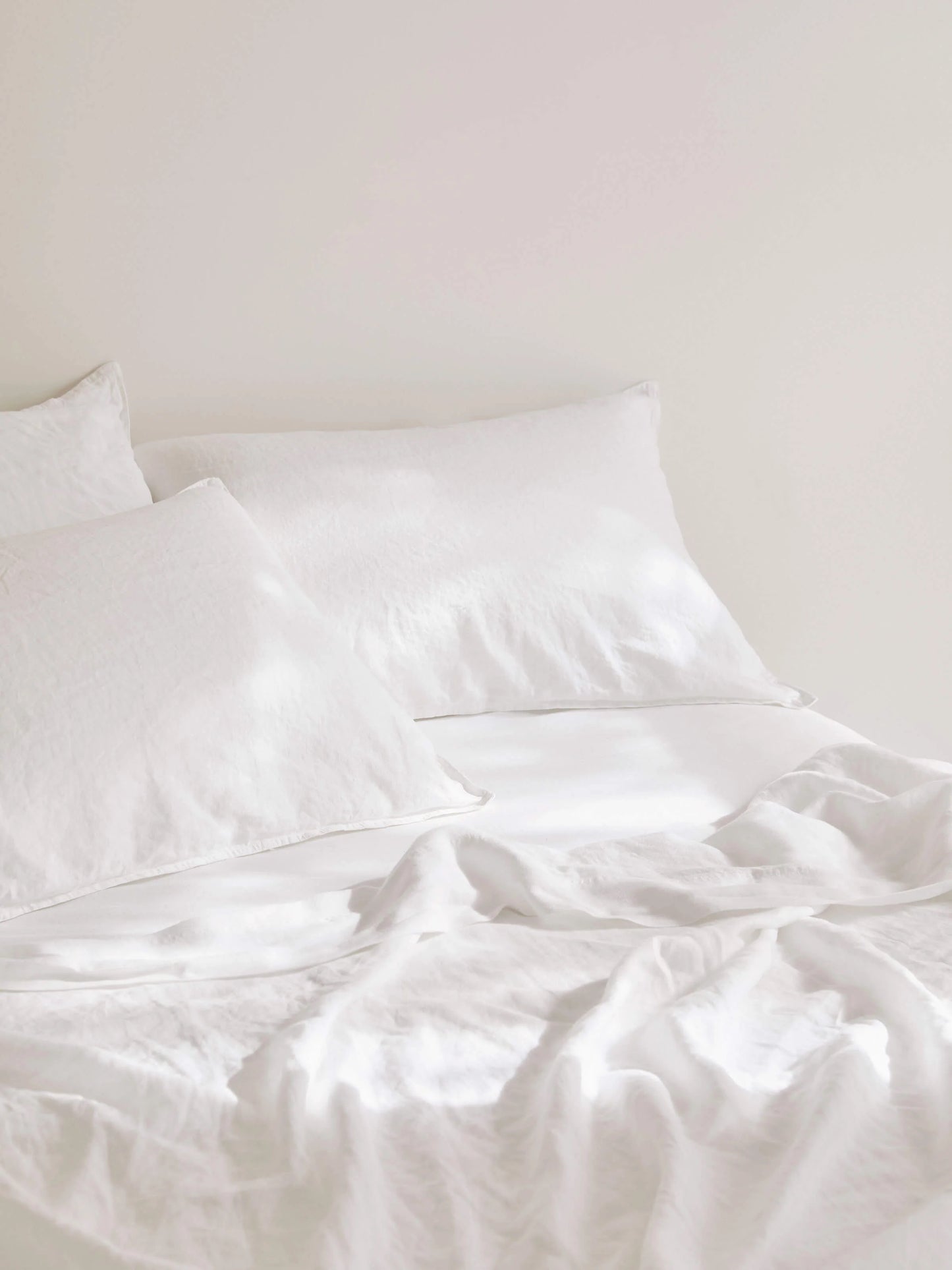 Laundered Linen Sheet Set | White