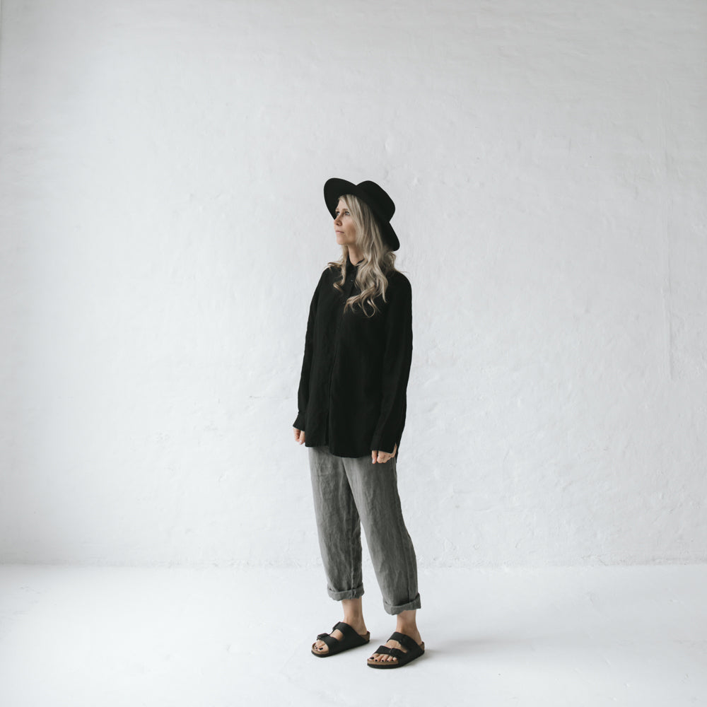 Linen Shirt | Black