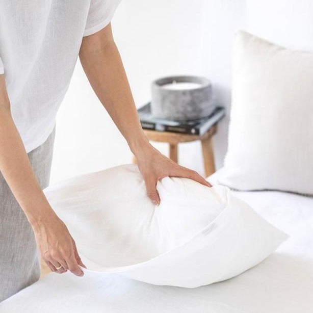 White Linen Pillowcases Oeko-Tex®