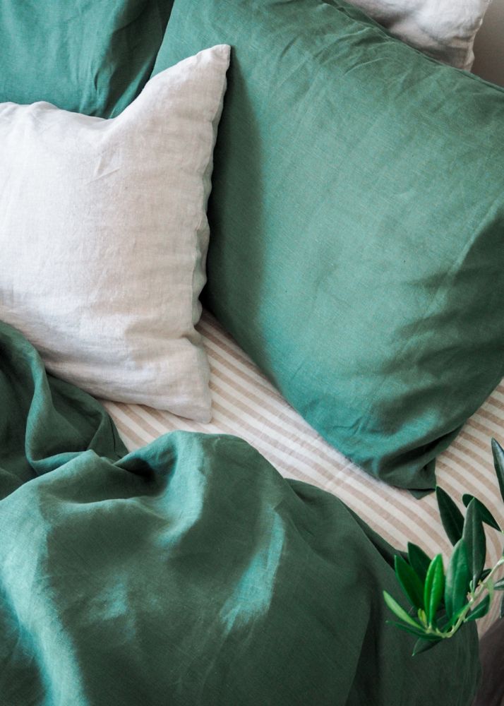 Natural Striped Linen Sheet Set | OEKO-TEX® Certified