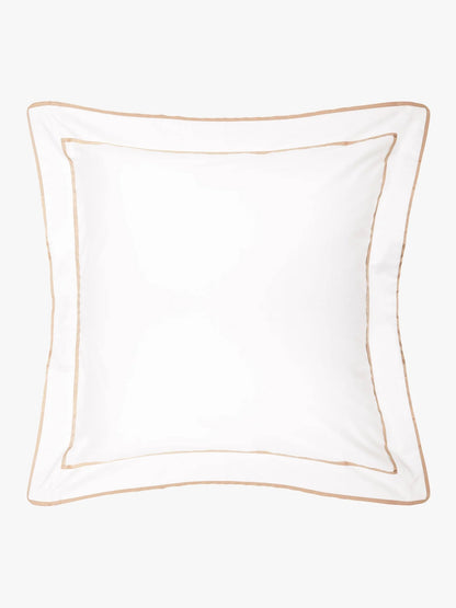 Egyptian Cotton Grosgrain Pillowcases | Caramel