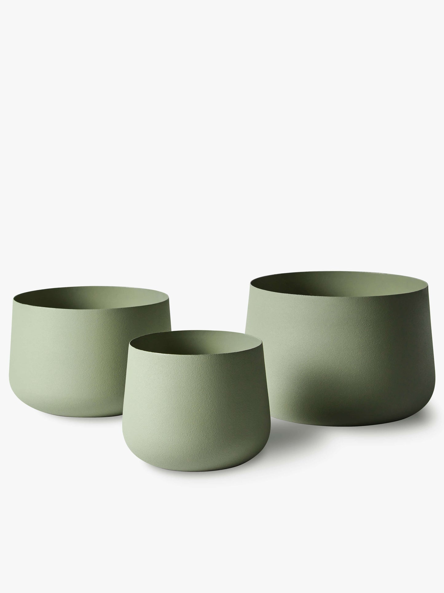 Trio Iron Planters | Sage