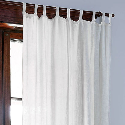 Tab Top Linen Curtain