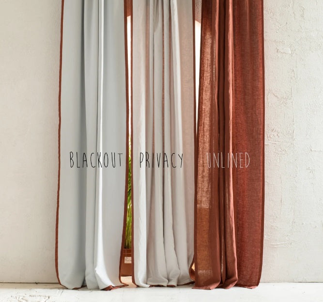 Linen Curtains - Pencil pleat