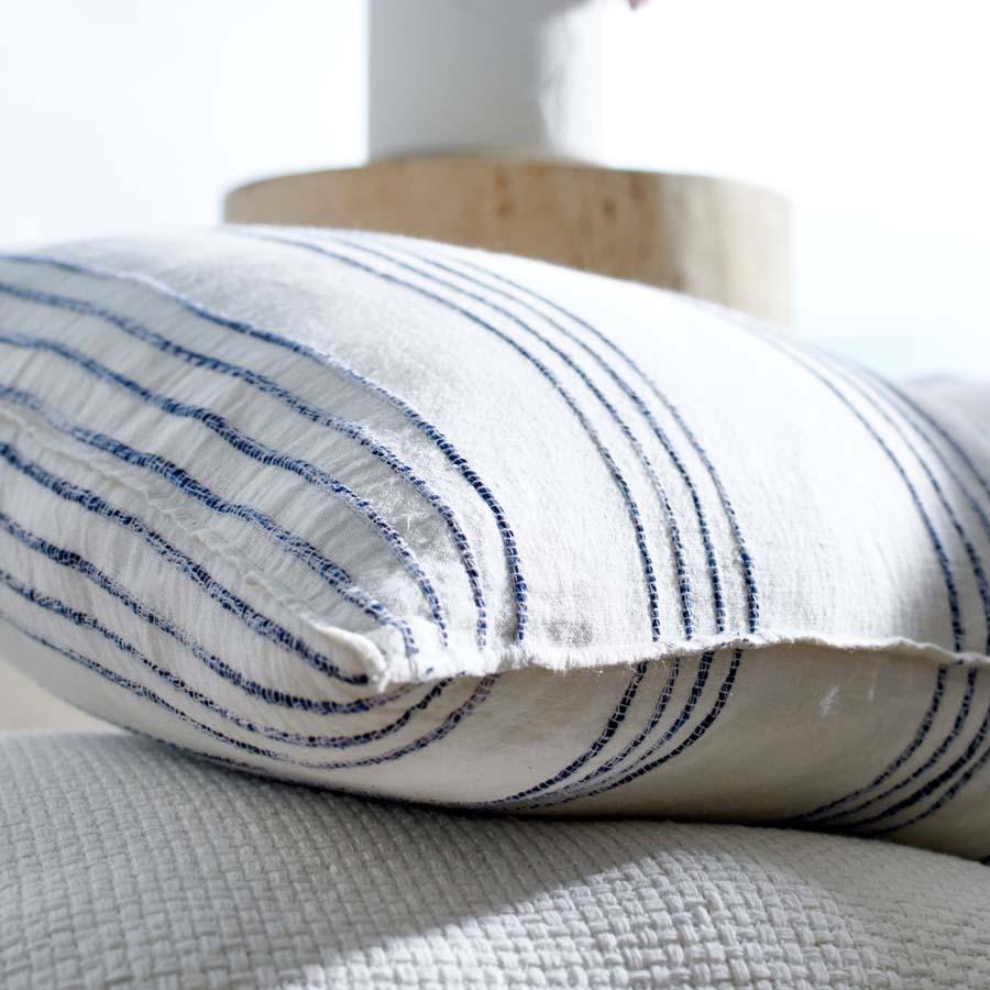 Rockpool Linen Duvet Cover | Navy Stripe