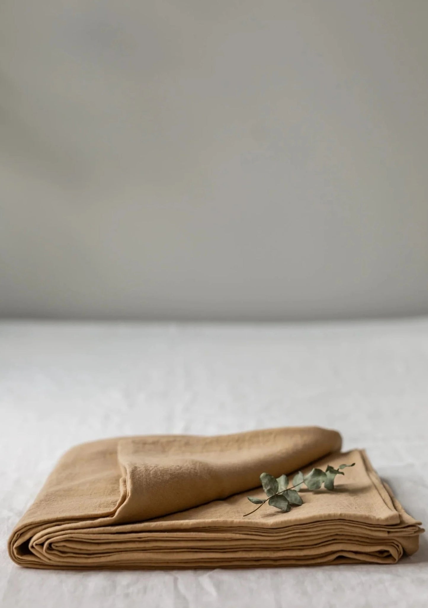 Sand Linen Flat Sheet  | Made in Europe