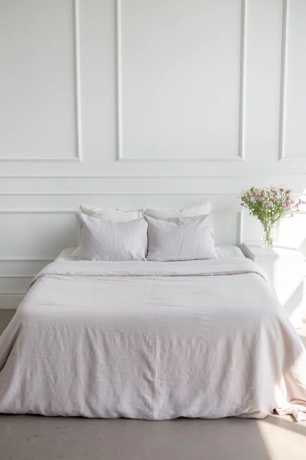 Soft Taupe Linen Duvet