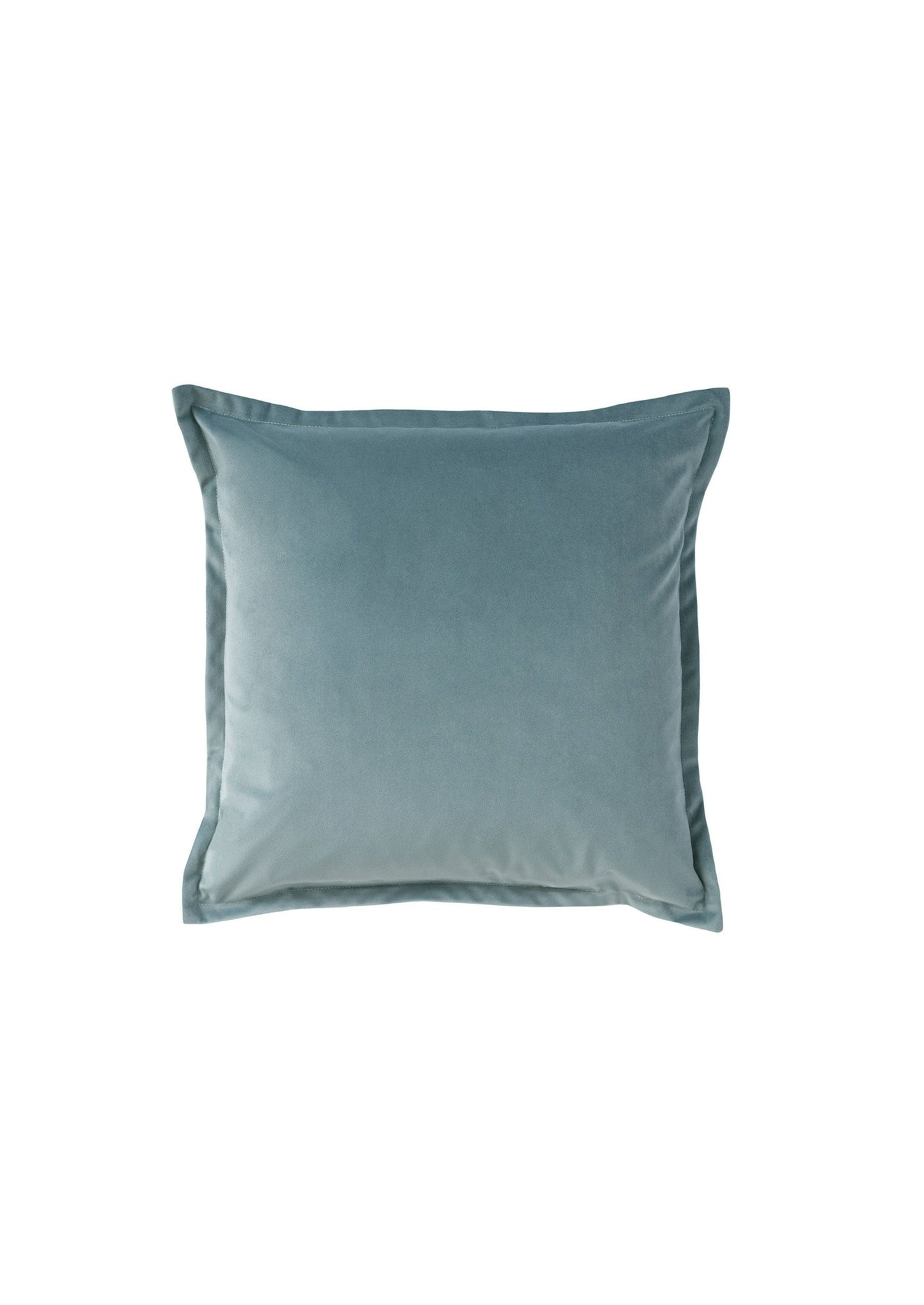 Velvet Cushion in Duckegg