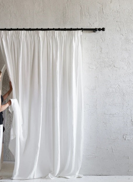 Linen Curtains - Pencil pleat