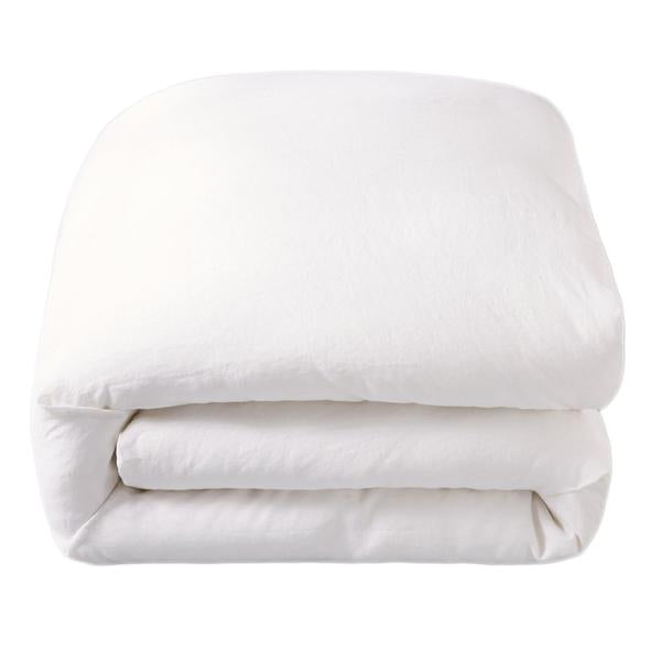 Majeste® Linen Duvet Cover | White | Made in Europe | QUEEN