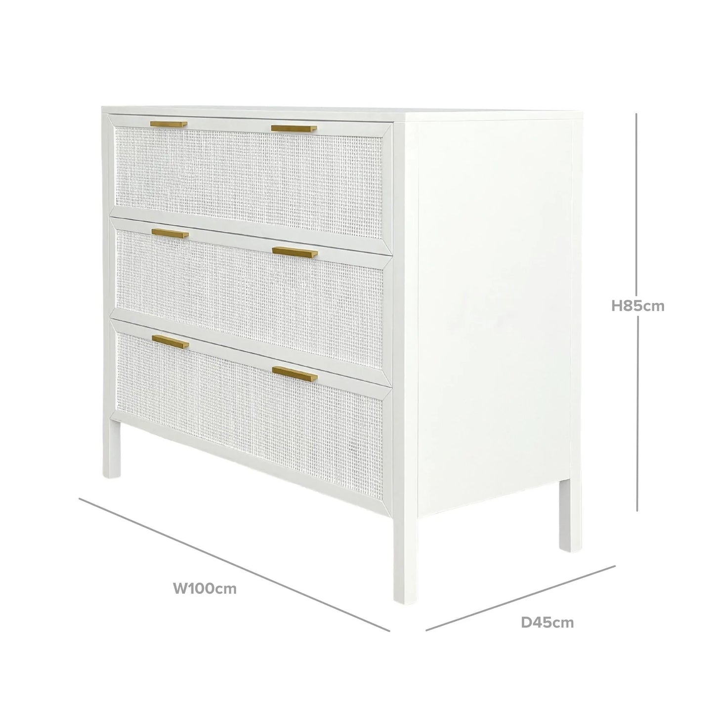 Lincoln set of Drawers | White