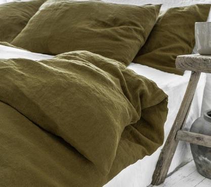 Olive Green Bed Linen!