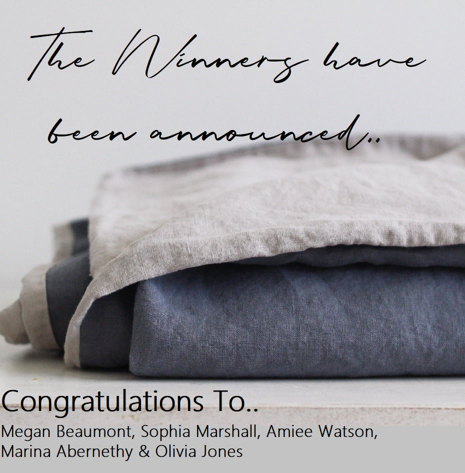Our Linen Giveaway.. WINNERS ANNOUNCED!