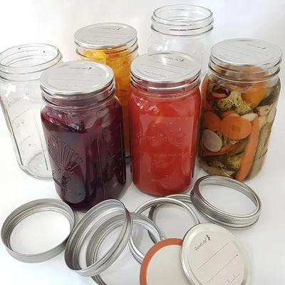 Glass Preserving Jar - 1000ml ( 2 piece lid )