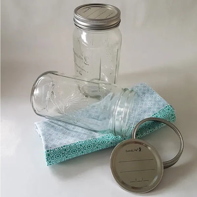 Glass Preserving Jar - 1000ml ( 2 piece lid )