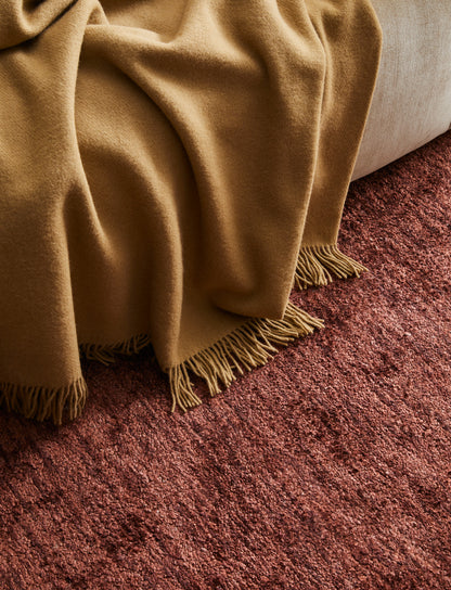 Nutmeg Throw Blanket - 100% New Zealand Wool