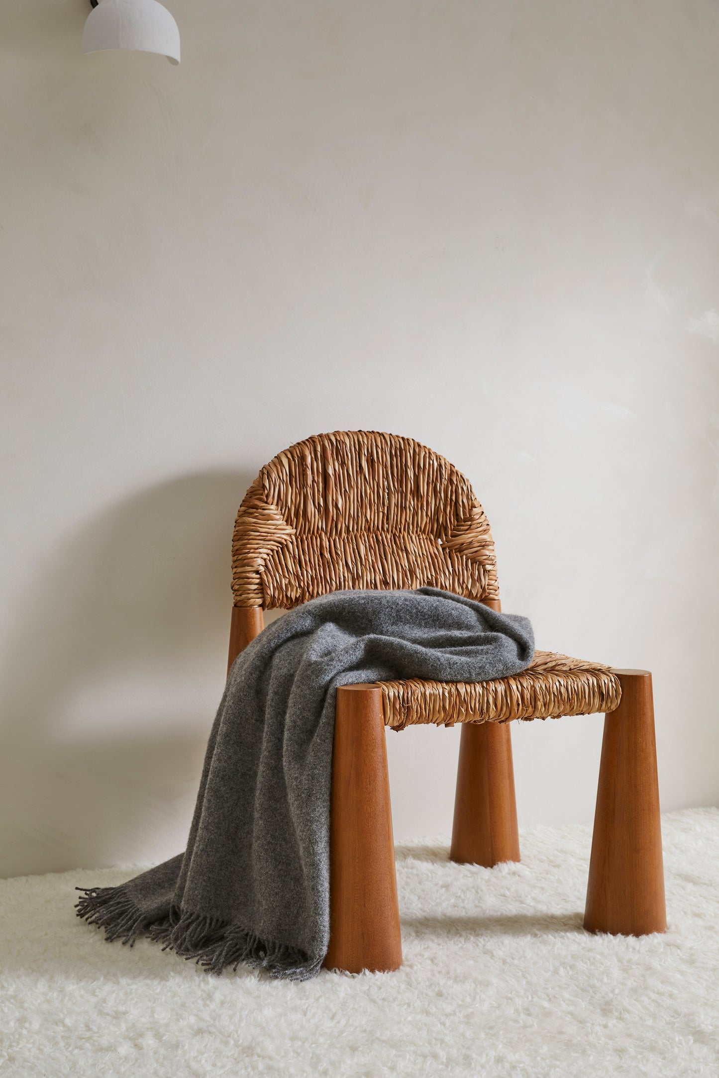 Charcoal Throw Blanket - 100% New Zealand Wool