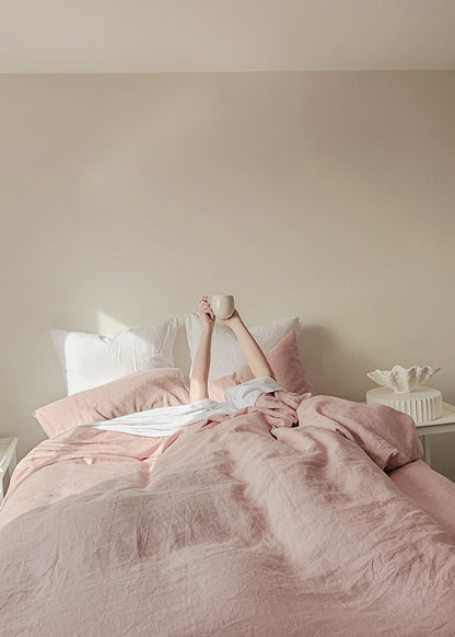 Linen Duvet Cover Set | Peony | Made In New Zealand