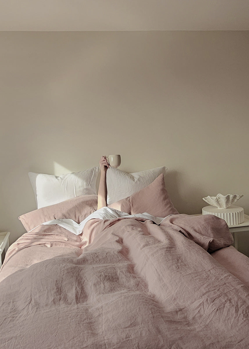 Linen Duvet Cover Set | Peony | Made In New Zealand