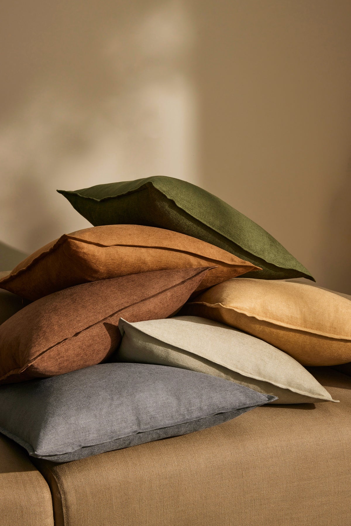 Linen Blend Cushion | Clay