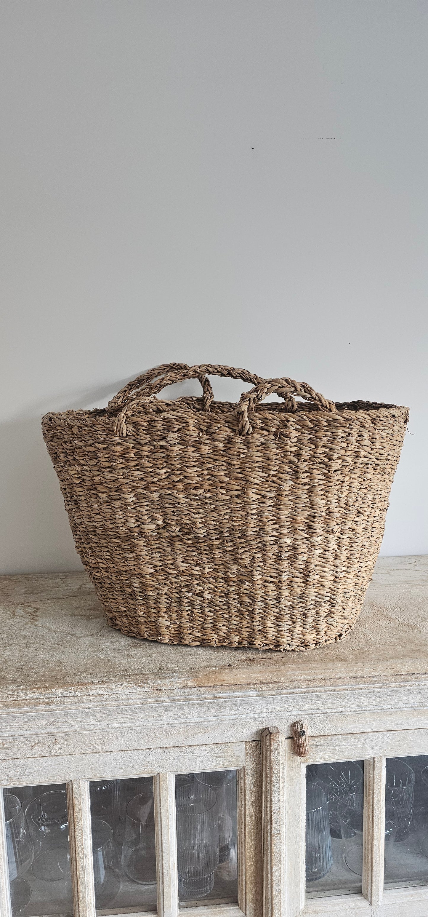 Seagrass Oval Shopping Baskets