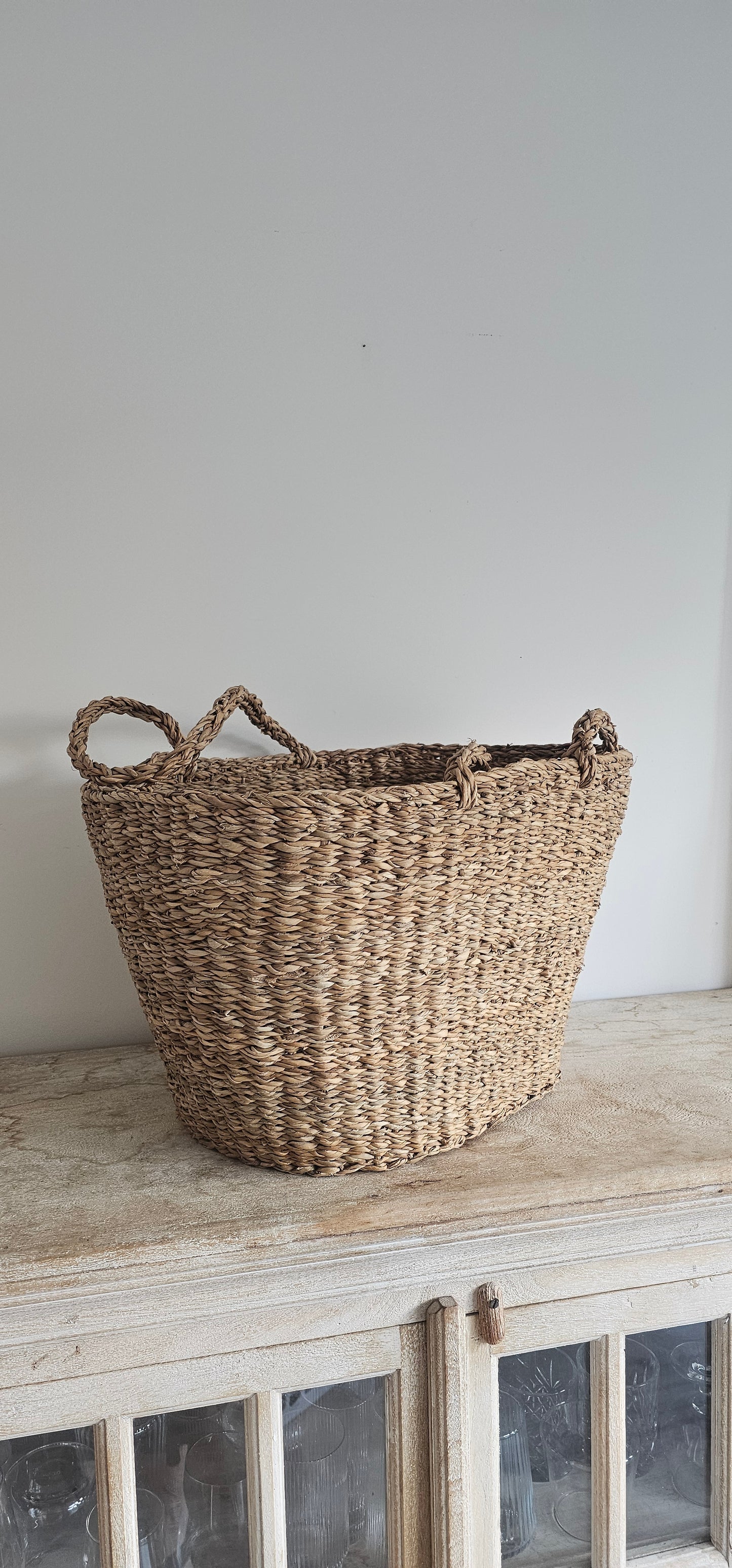 Seagrass Oval Shopping Baskets