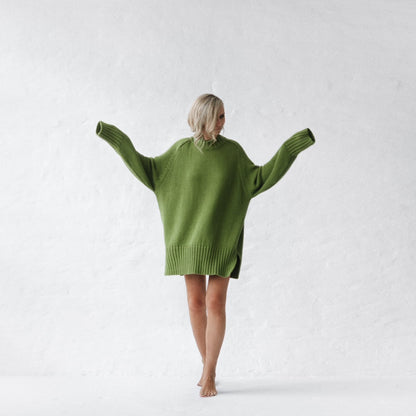 Turtleneck Sweater | Green -35% OFF
