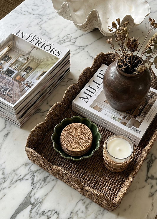 Seagrass Scallop Trays