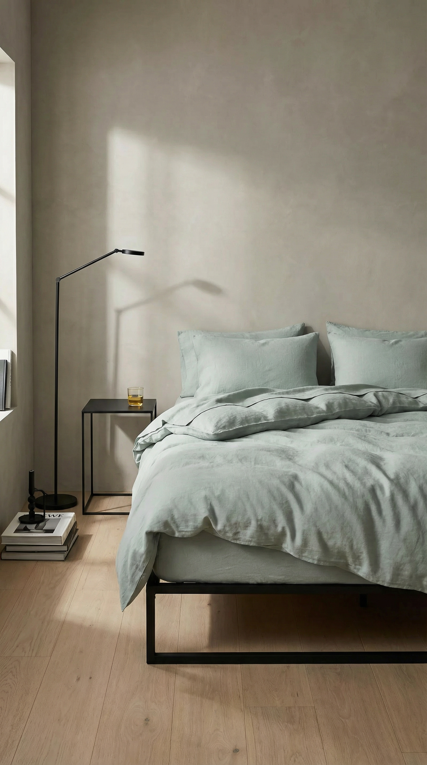 French Flax Linen Sheet Set | Duck Egg