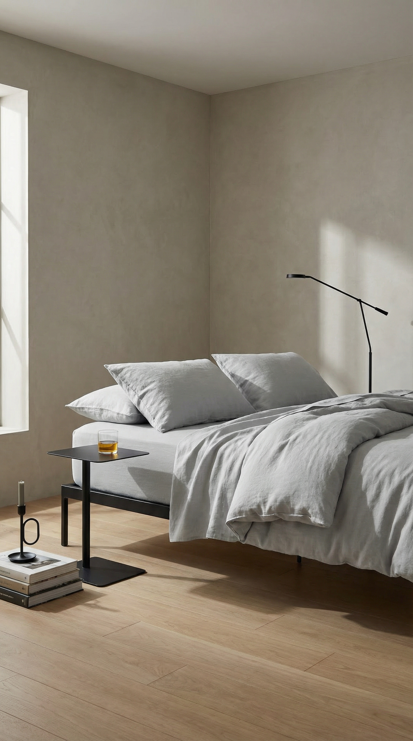 French Flax Linen Sheet Set | Dove Grey