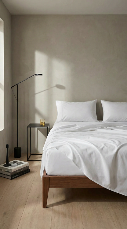 Everyday Cotton Sheet Set | Pure White