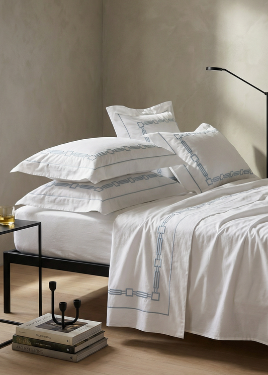 Luxury Ornato Pure Cotton Bedding - 600 TC | Made in Italy