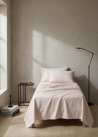 Everyday Cotton Sheet Set | Soft Pink