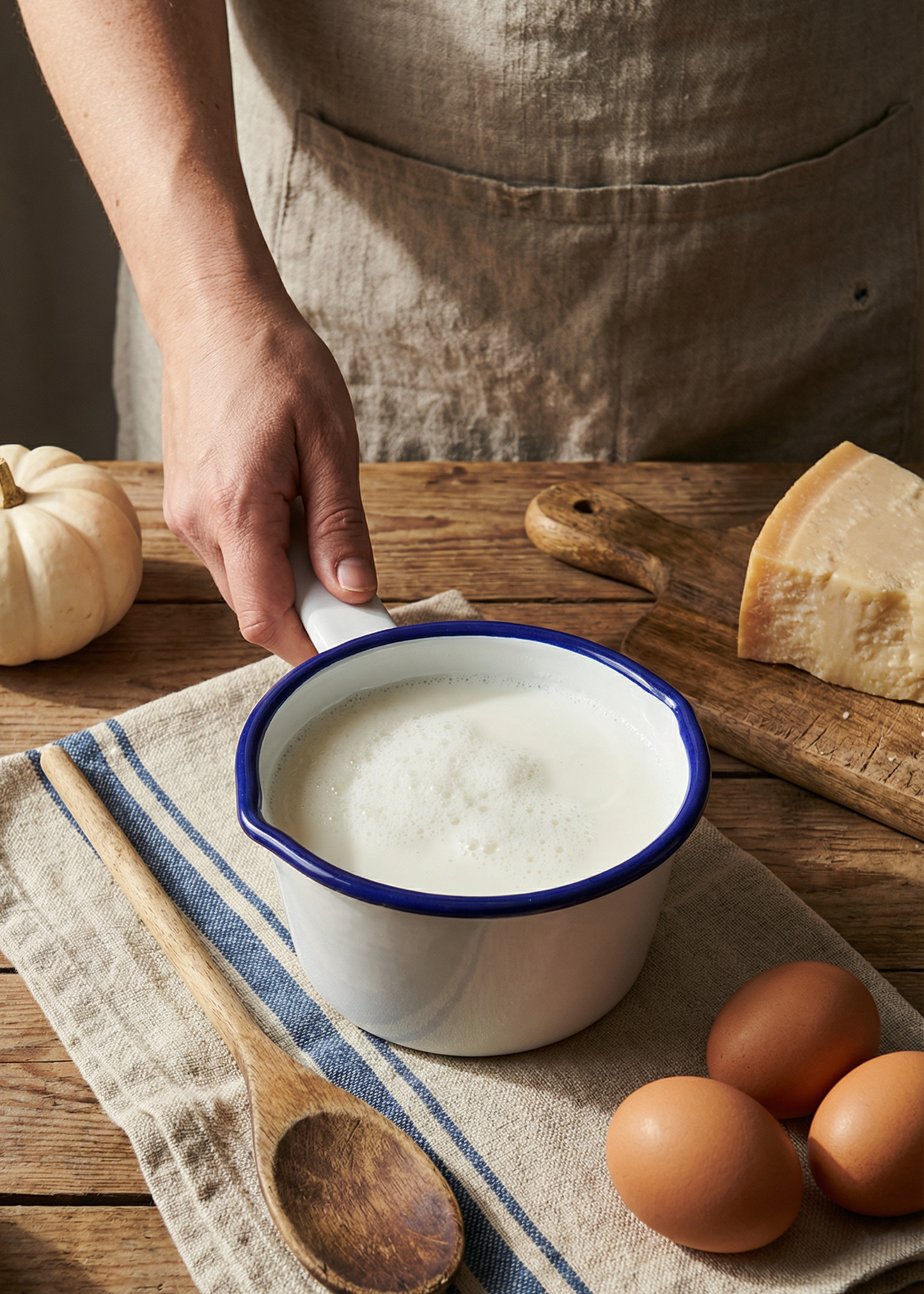 Mini Enamel Saucepan | 14cm
