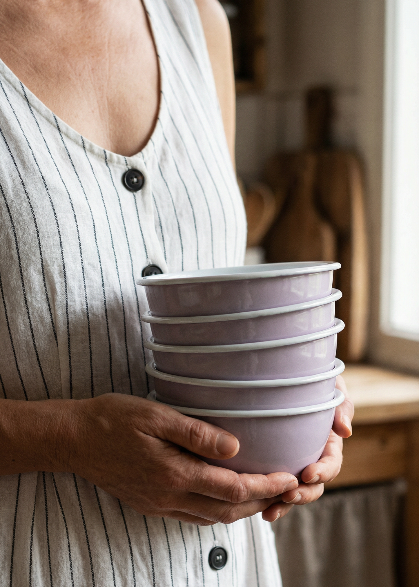 ENAMEL Bowl Lilac - 16cm