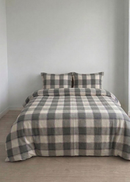 Albury Duvet Set Charcoal