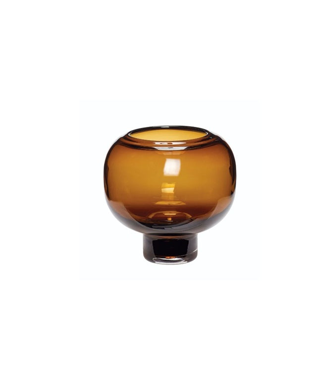 Glass Vase -Amber