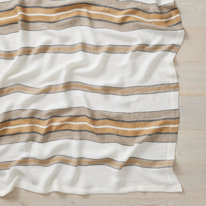 Rêve Linen Throw | Amber