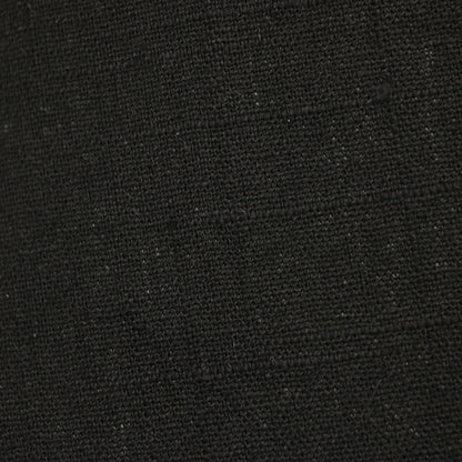 100% Pure Linen Fabric - Black - 280cm