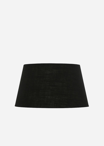 Black Tapered Drum Lampshade - 46cm