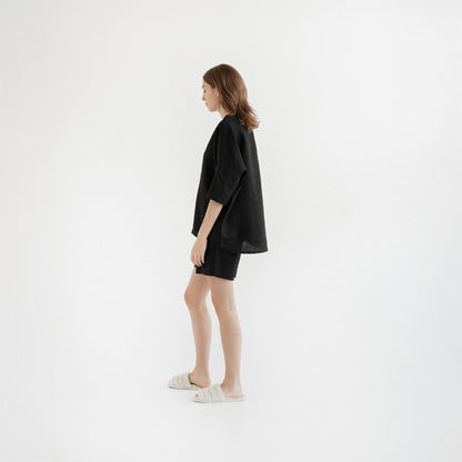 Clover Pyjama Set - Black