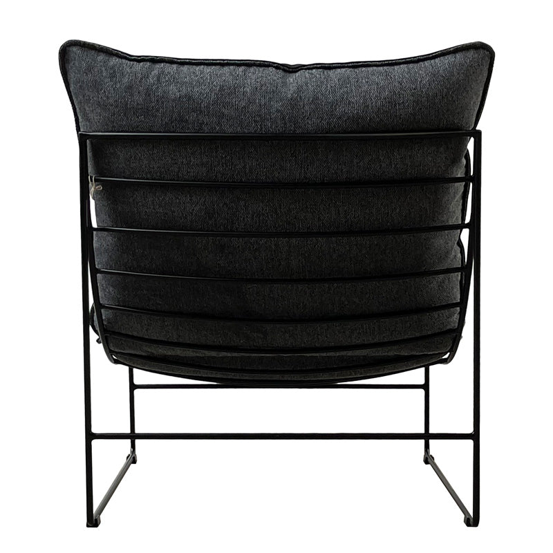 Leonardo Leather Lounge Chair | Black
